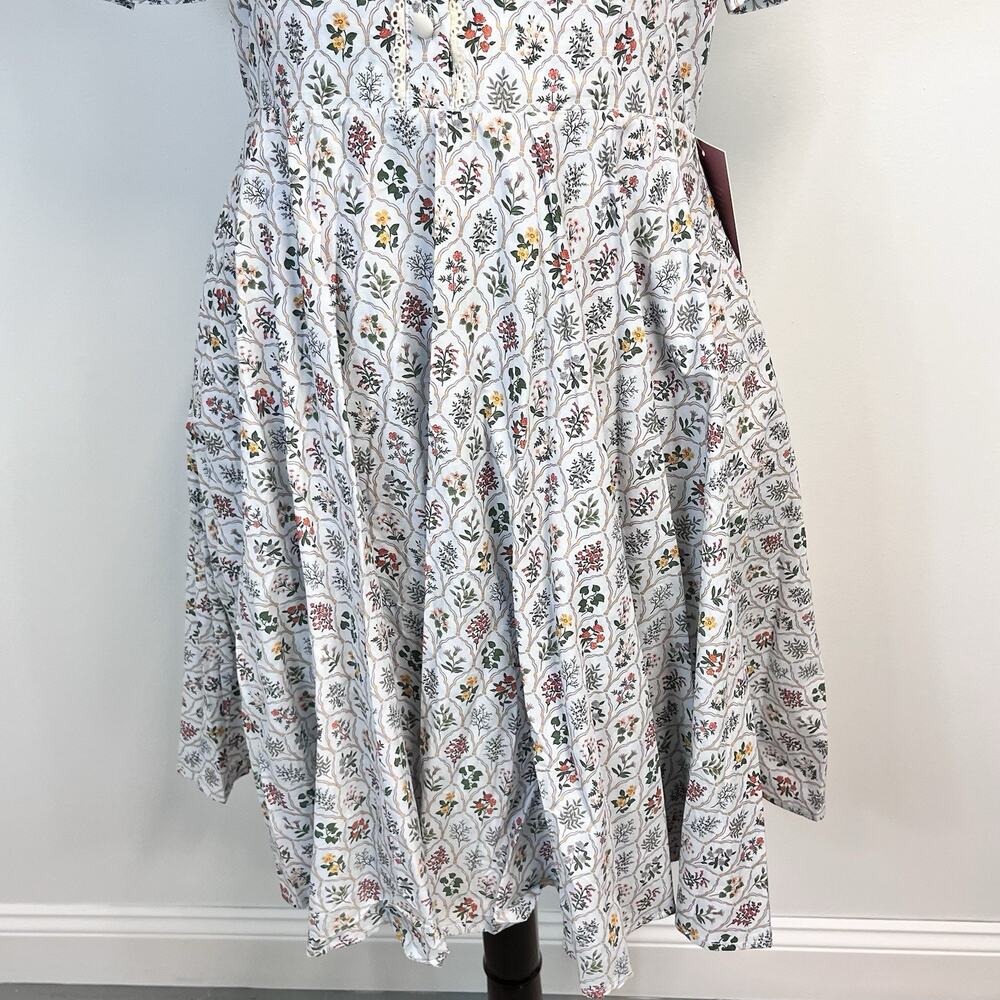Ivy City Co. Dress size 12 Cambridge In Blue Wildflowers Floral Crochet Lace - Picture 7 of 13